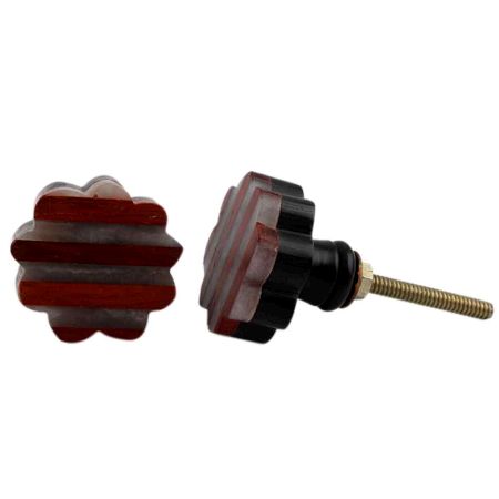 Sunflower Striped Knob